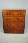 Chest of drawers, 19th century mahogany. H.106 W.100 D.45cm.