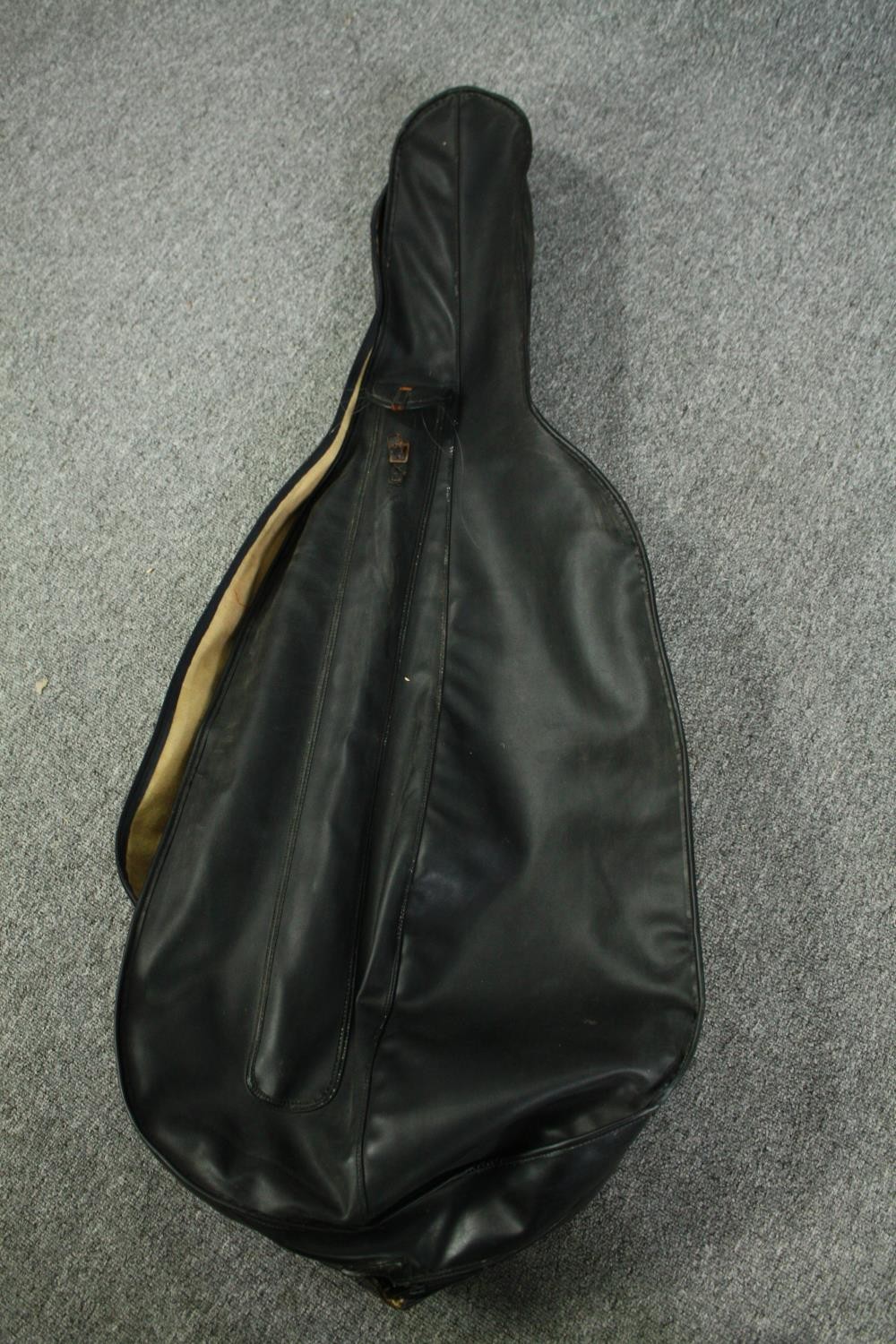 A cello in a soft case with no visible maker's mark. Road worn and with signs of being well - Image 6 of 6
