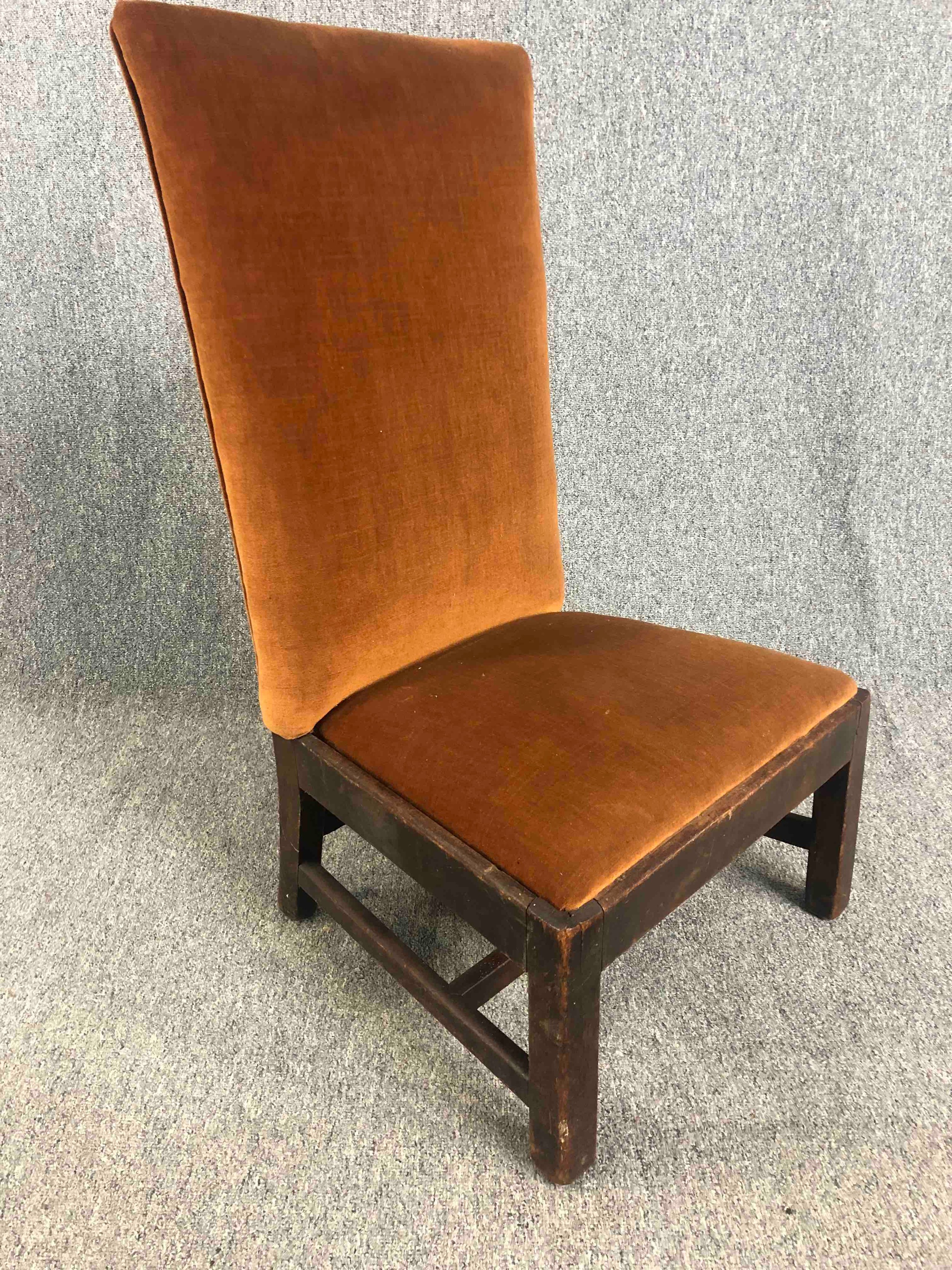 A Georgian mahogany side chair and a pair of mid century bedroom chairs. H.90cm. (largest) - Image 7 of 9