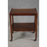 Tea trolley, mid century oak. H.70 W.60 D.39cm.