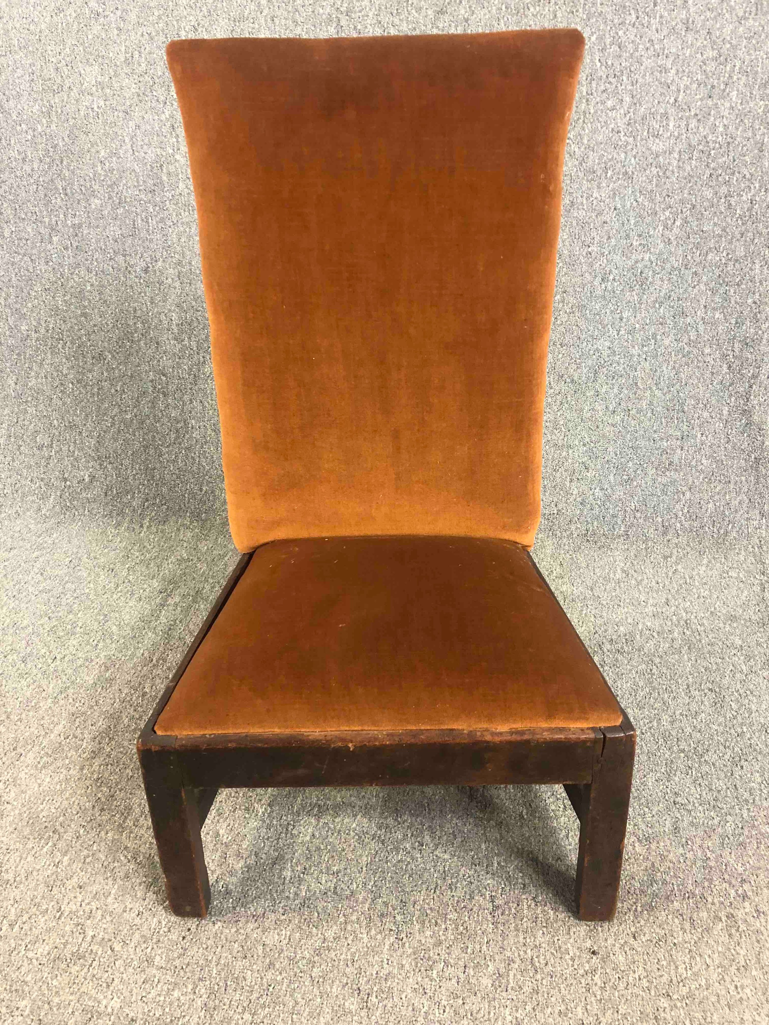 A Georgian mahogany side chair and a pair of mid century bedroom chairs. H.90cm. (largest) - Image 6 of 9