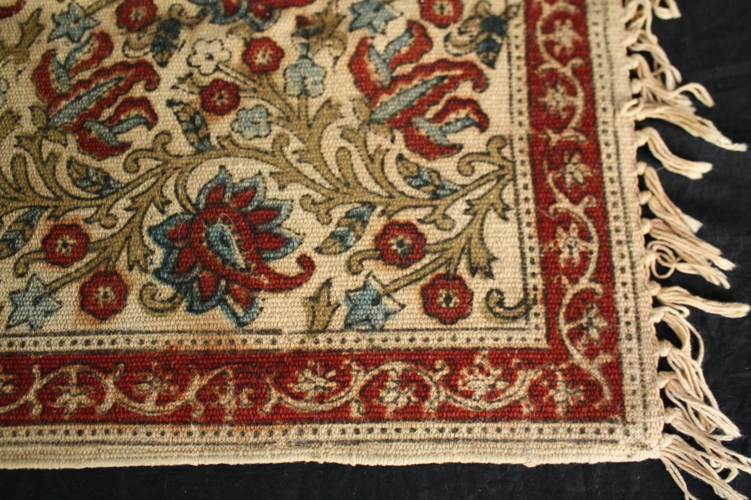 A small Chinese handmade rug. H.84 W.50cm. - Image 3 of 5