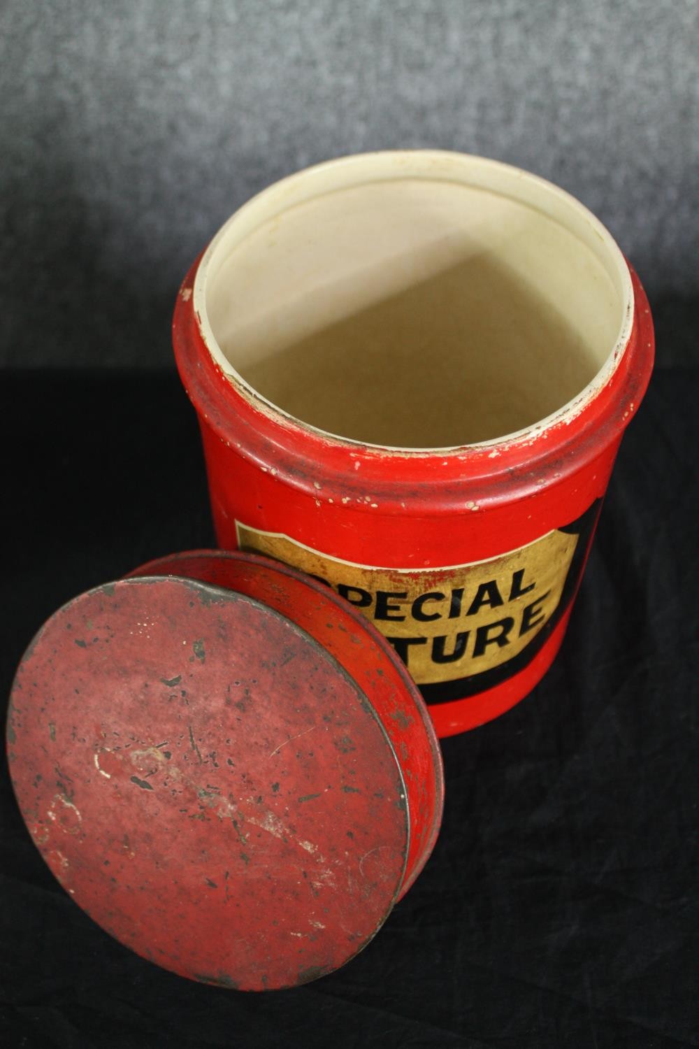 Early to mid twentieth century. Four pipe tobacco jars for shop use. Shag, Cut Cavendish, Mixture - Image 6 of 12