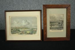 Two nineteenth century engravings. Framed and glazed. H.27 W.32cm. (largest)