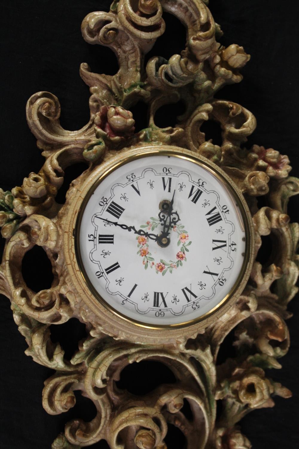 A reproduction Louis XV clock. H.82 W.35cm. - Image 2 of 5