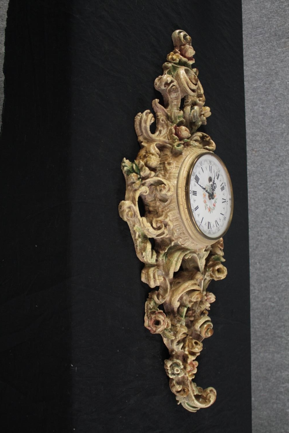 A reproduction Louis XV clock. H.82 W.35cm. - Image 4 of 5