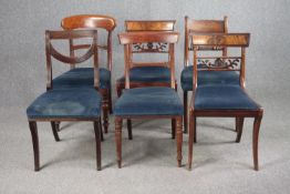 Six 19th century mahogany dining chairs to include a Regency pair. Proceeds from this lot will be