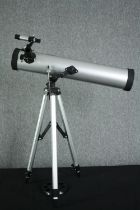 A GagaIU telescope with a 76mm aperture. A entry level or beginners telescope with refractor and
