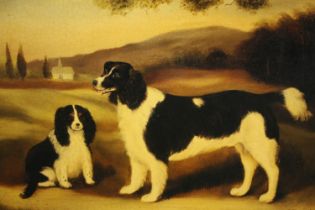 Alexandra Churchill. Lithograph. Two English Springer Spaniels. Signed lower right in the plate. H.
