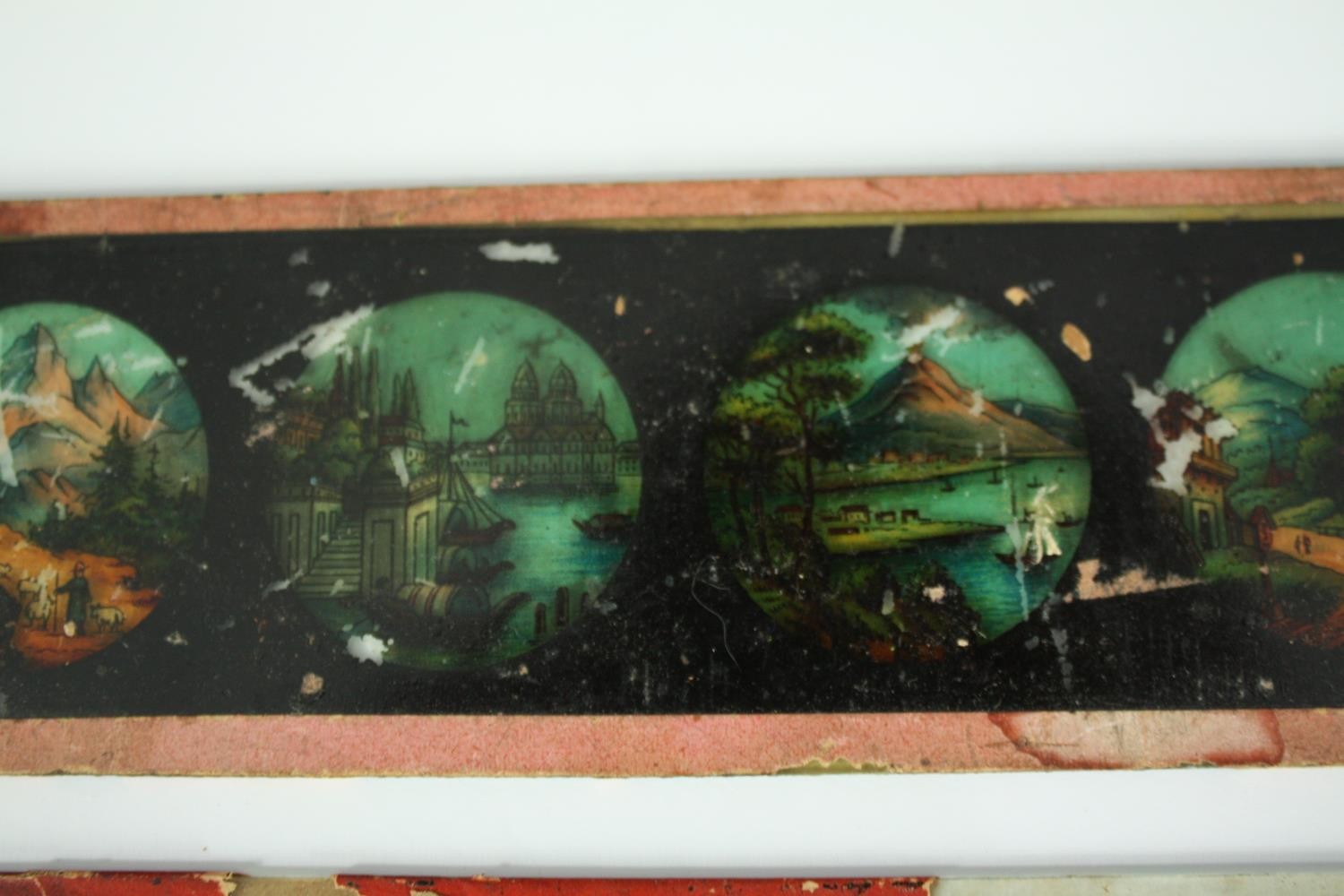 An assortment of Victorian Magic Lantern slides and portrait photographs. The slides include comical - Image 6 of 8