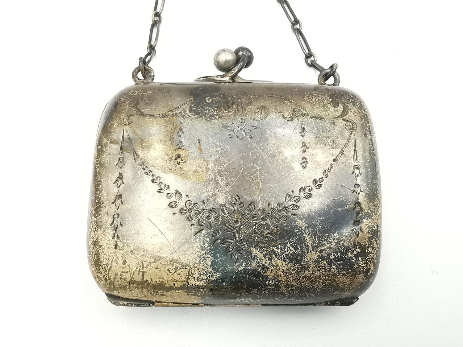 Two early 20th century silver coin purses. One silver mesh purse by Robert Chandler. French import - Image 14 of 15