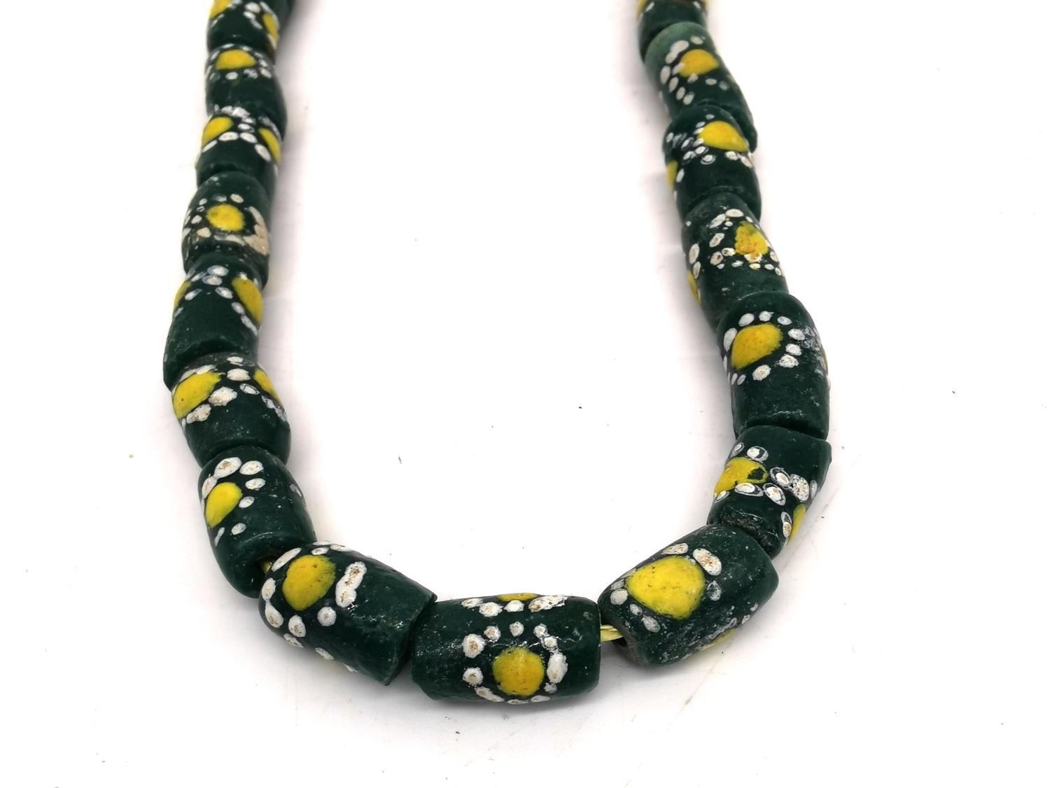 A collection of six African venetian glass trade bead necklaces and two bracelets. The long - Image 11 of 11