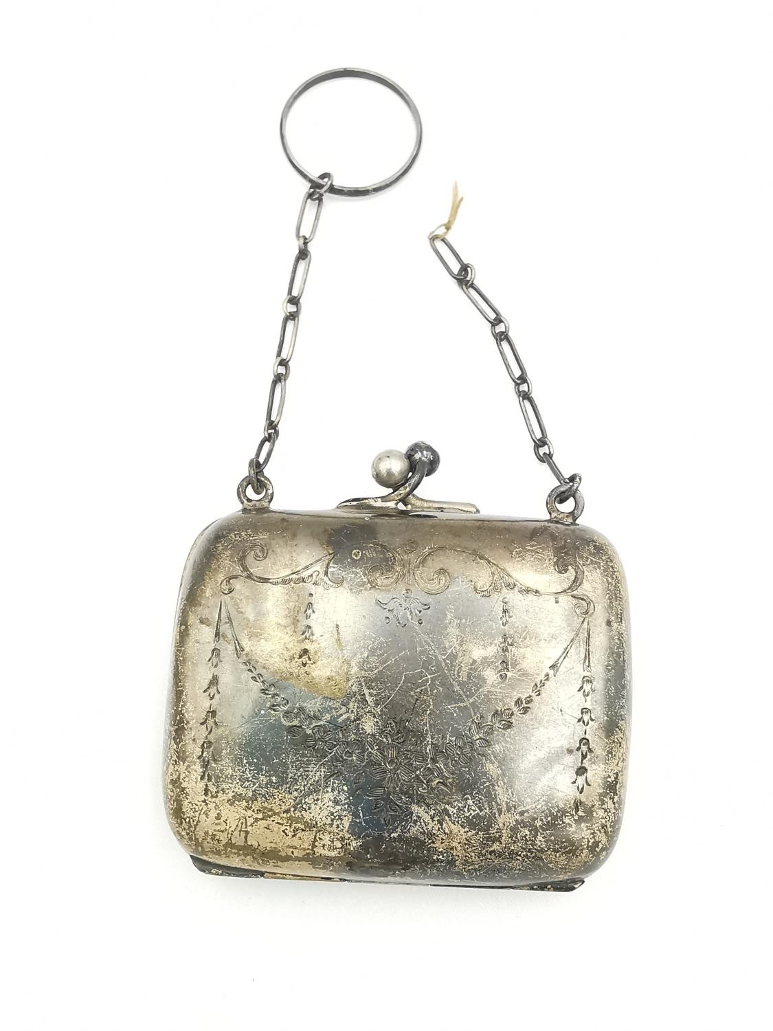 Two early 20th century silver coin purses. One silver mesh purse by Robert Chandler. French import - Image 13 of 15