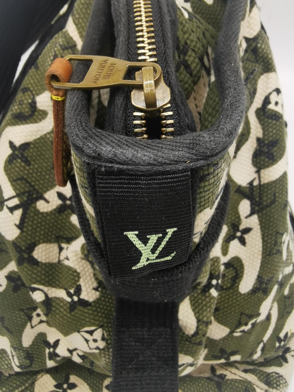 Louis Vuitton Treilis Handbag, from the 2008 Canvas Monogramouflage Collection, (in collaboration - Image 4 of 7