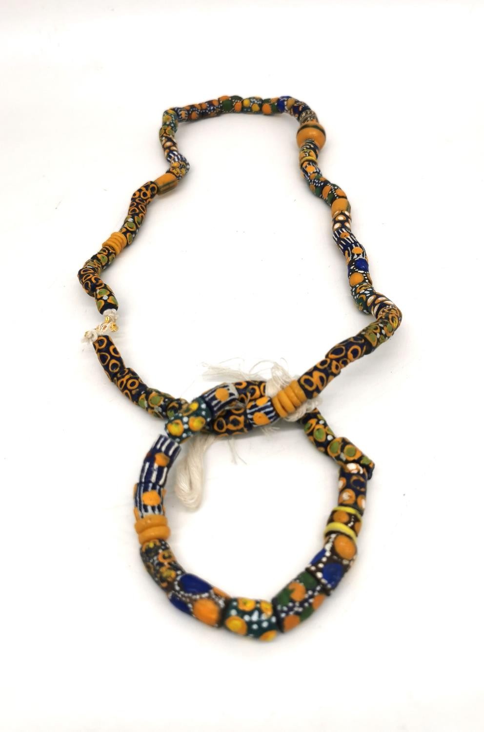 A collection of six African venetian glass trade bead necklaces and two bracelets. The long - Image 4 of 11