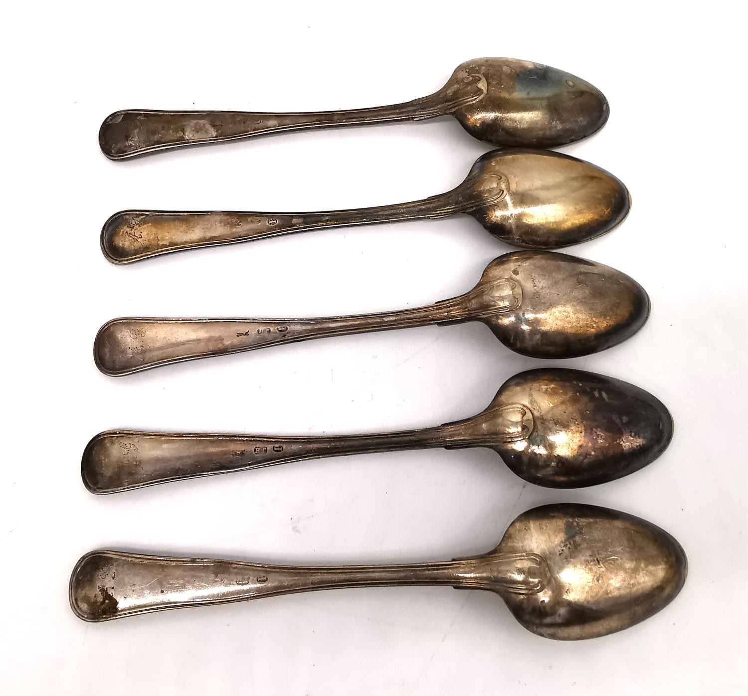 A collection of silver and white metal cutlery and dinnerware, including a large silver serving - Image 16 of 21