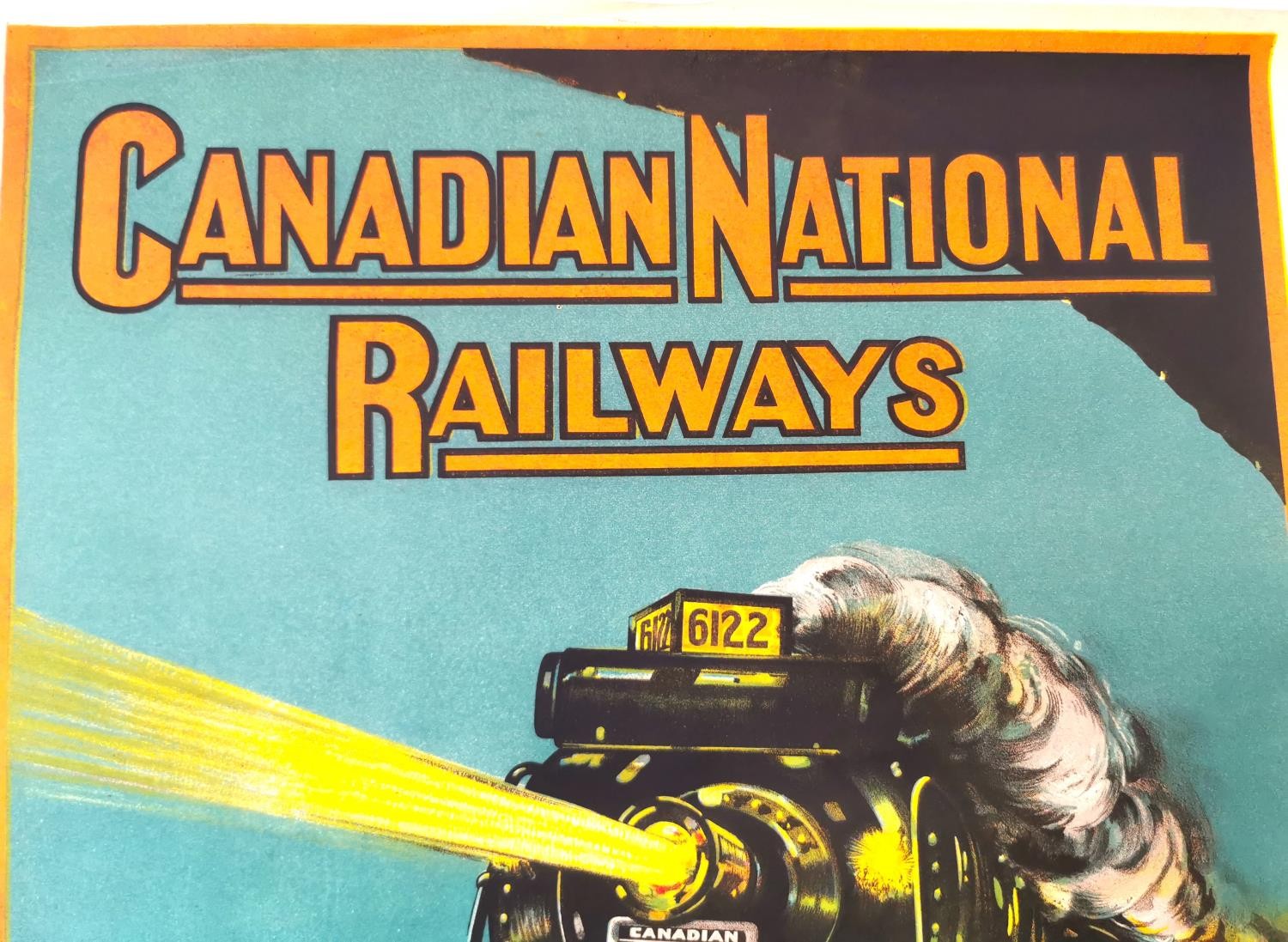 A vintage original travel poster for the Canadian National Railways by C. Norwich. Waters & Sons, - Image 4 of 6