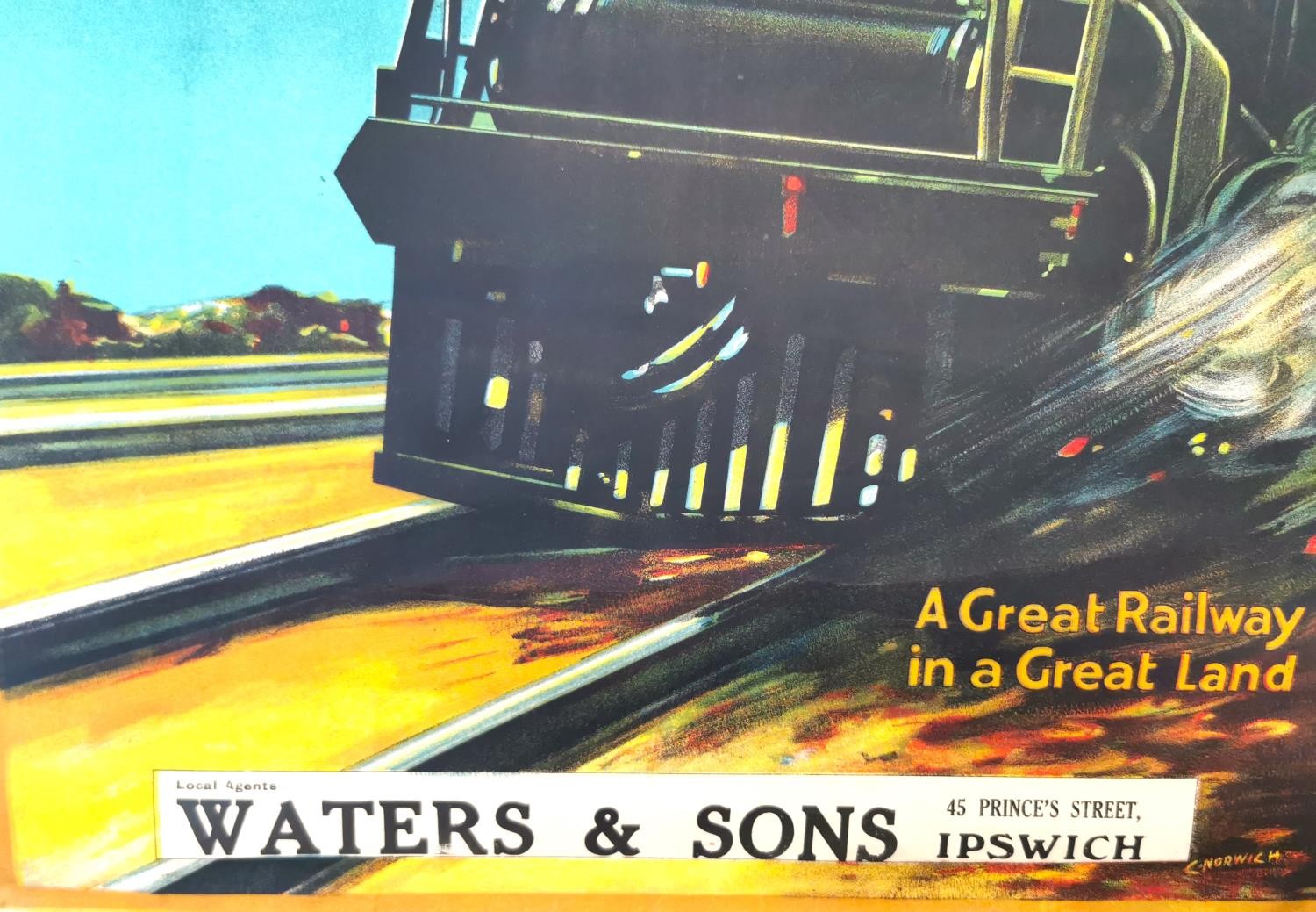 A vintage original travel poster for the Canadian National Railways by C. Norwich. Waters & Sons, - Image 5 of 6