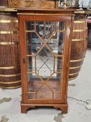 Display cabinet, 19th century style fitted with interior light. H.109 W.59 D.31cm.