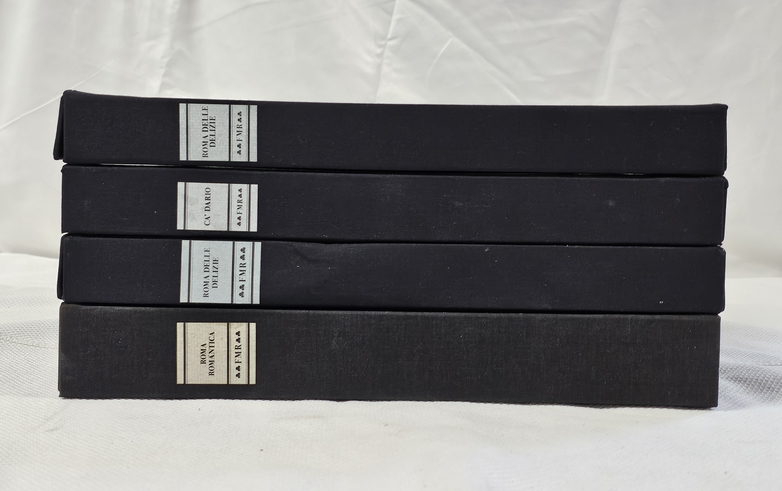 Franco Maria Ricci. A collection of four boxed and sealed books including Roma Delle Delizie.