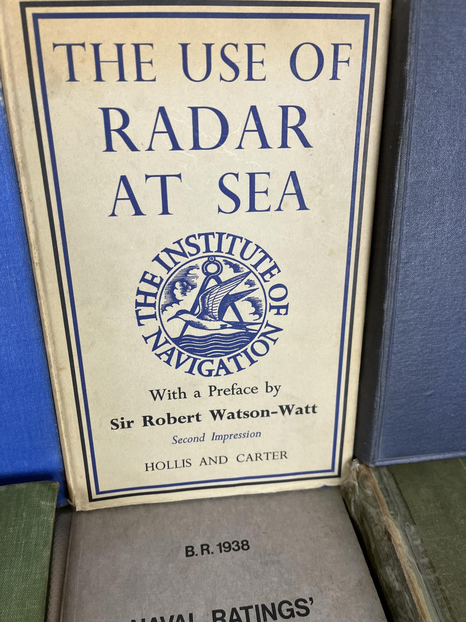A collection of vintage naval books and manuals. - Image 5 of 5