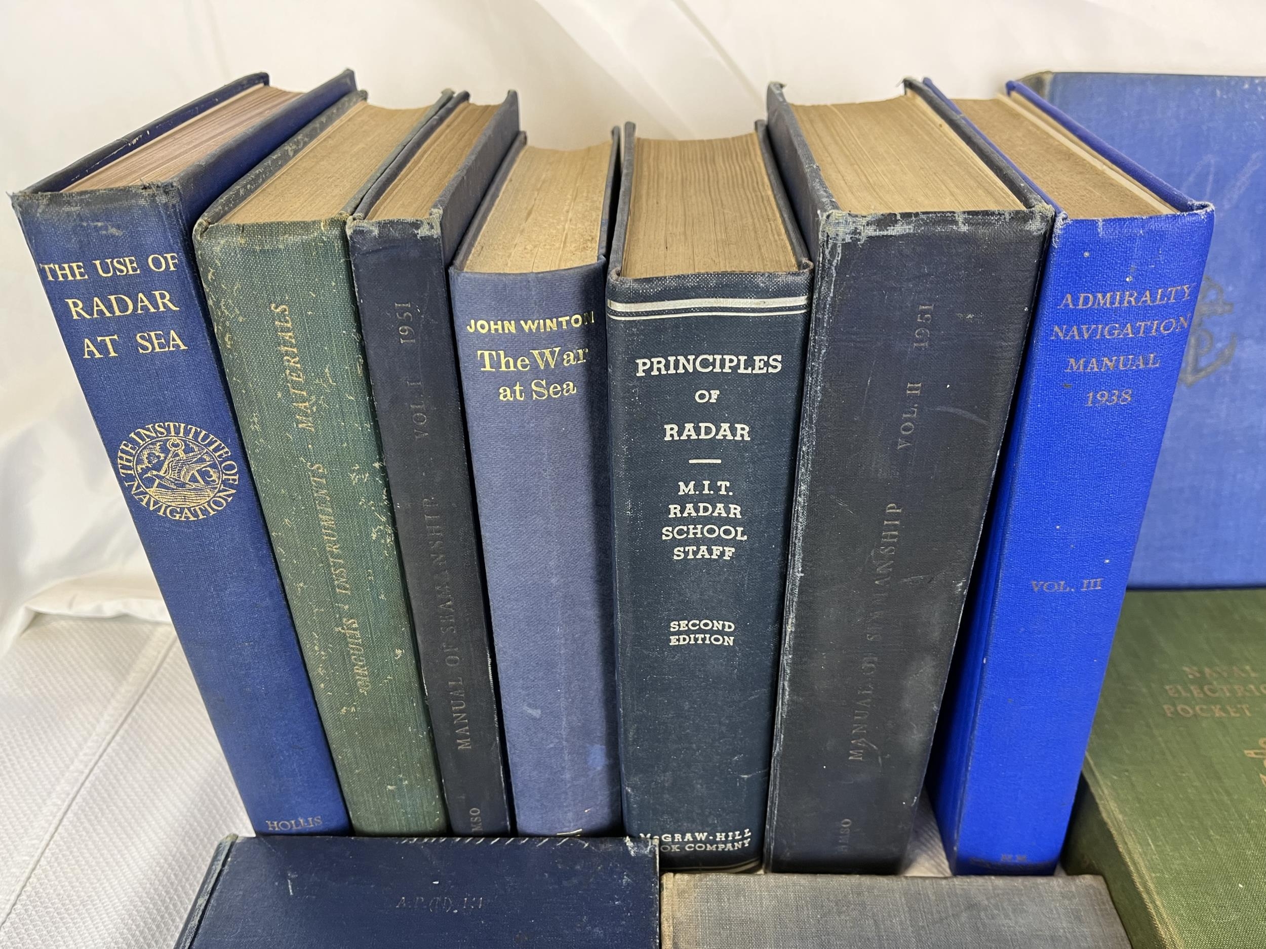 A collection of vintage naval books and manuals. - Image 2 of 5