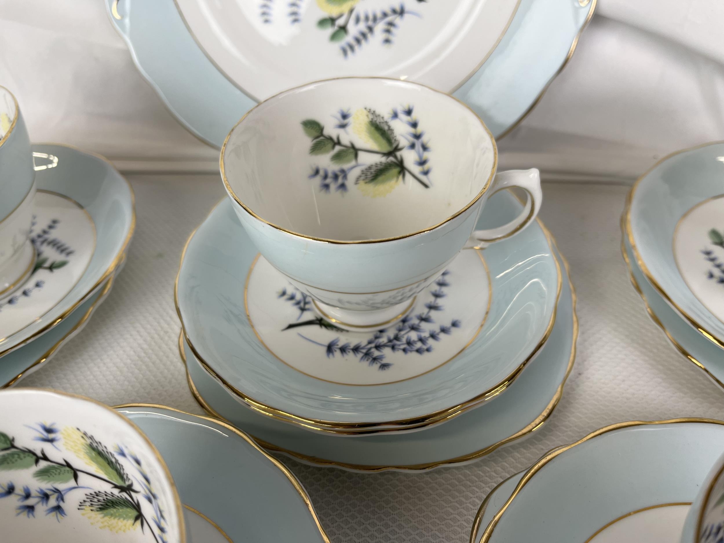 A vintage hand decorated Colclough tea service. Qnty 19 pieces. - Image 2 of 4