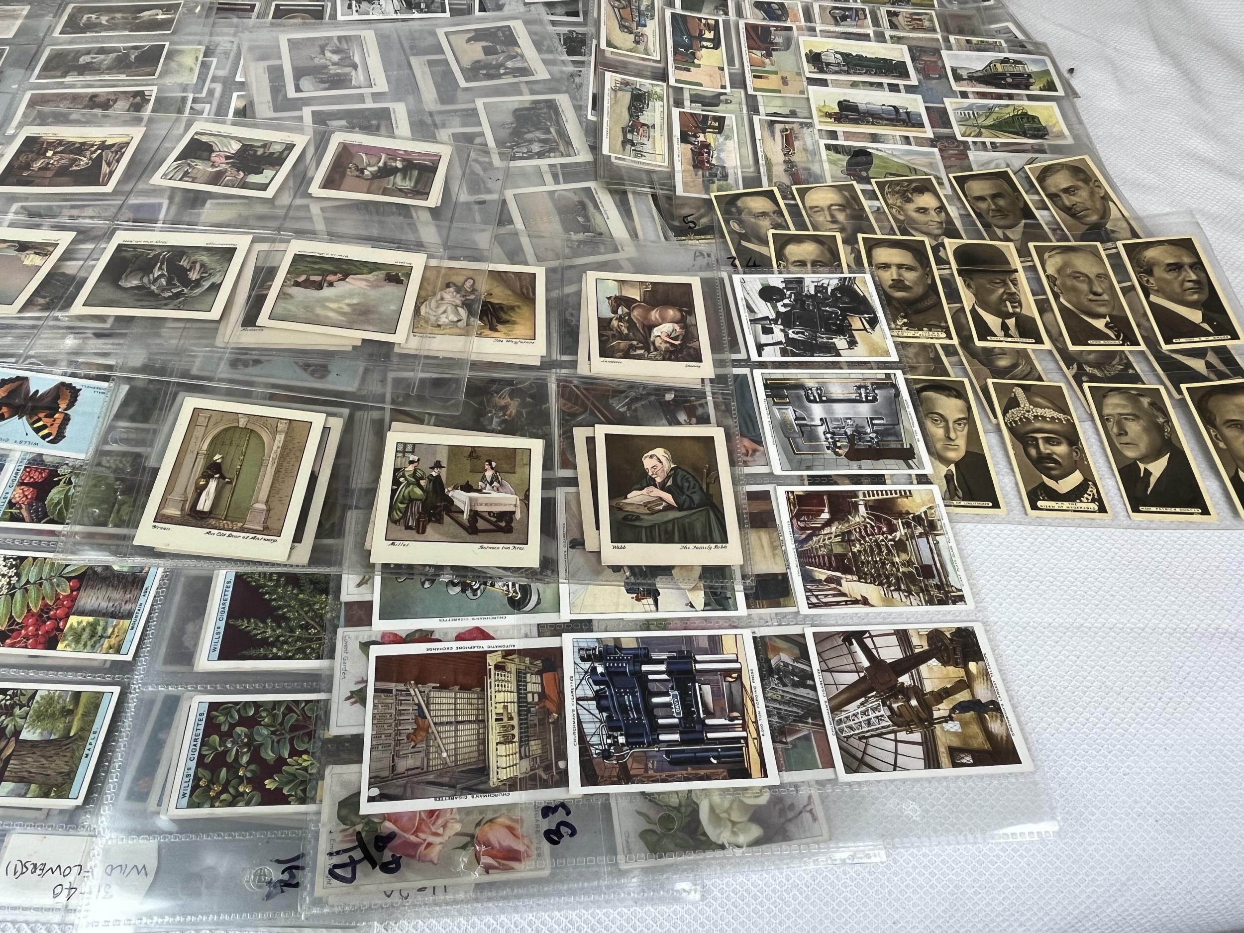 A very large quantity of cigarette cards, possibly over 2,000, all in sleeves along with a - Image 2 of 8