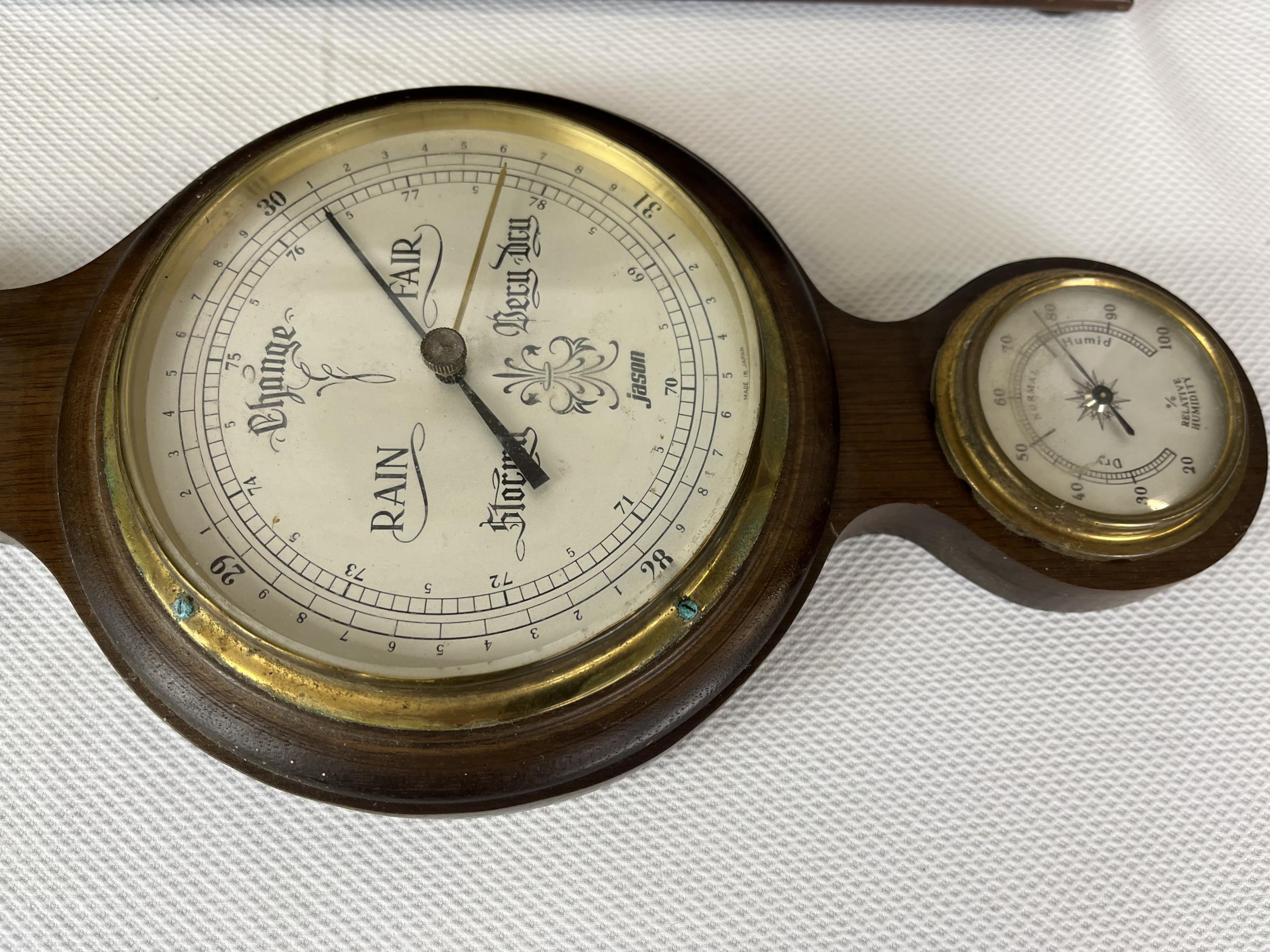 An Edwardian mahogany inlaid balloon mantle clock, an early 20th century mantel clock and a mahogany - Image 10 of 11