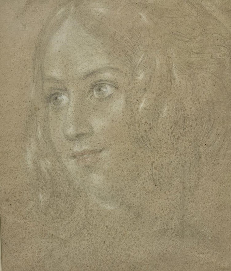 Drawing. Pencil on paper with white heightening. A note on the back reads 'Attributed to T. Lawrence