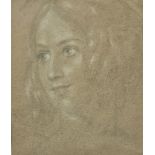 Drawing. Pencil on paper with white heightening. A note on the back reads 'Attributed to T. Lawrence