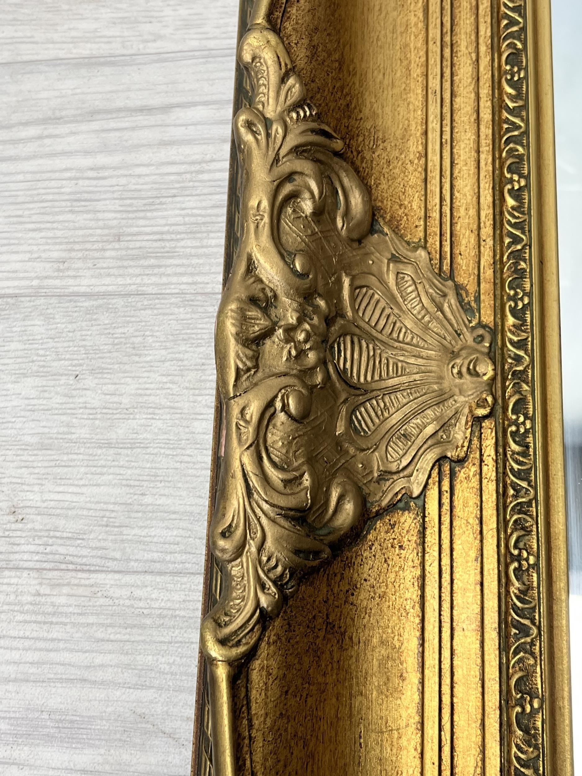 Wall mirror, contemporary foliate gilt frame with bevelled plate. H.96.5. W,71cm. - Image 3 of 4