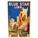 After Maurice Randall, British (1865 - 1950), early 20th century 'Blue Star Line' travel poster