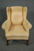 Armchair, wingback Georgian style. H.99cm.