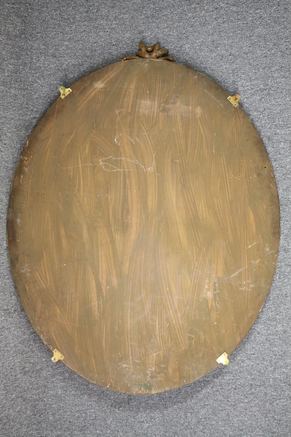 Wall mirror, large size mid century in gilt gesso frame. H.140 W.110cm. - Image 5 of 5