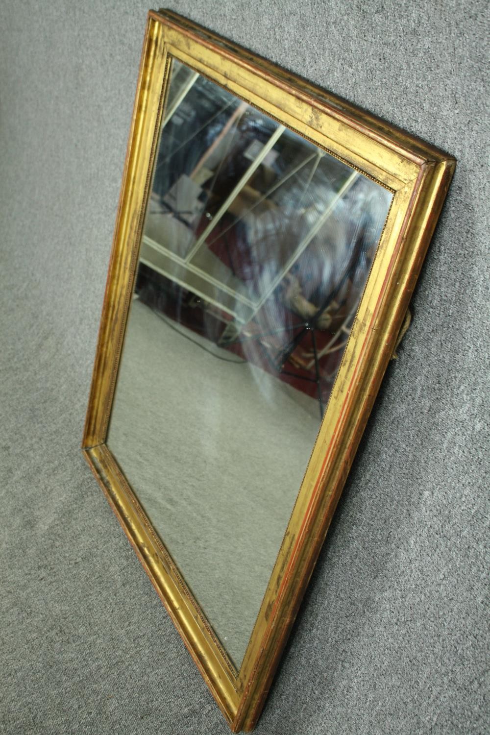 Wall mirror, 19th century giltwood. (With replacement plate). H.106 W.84cm. - Image 3 of 5