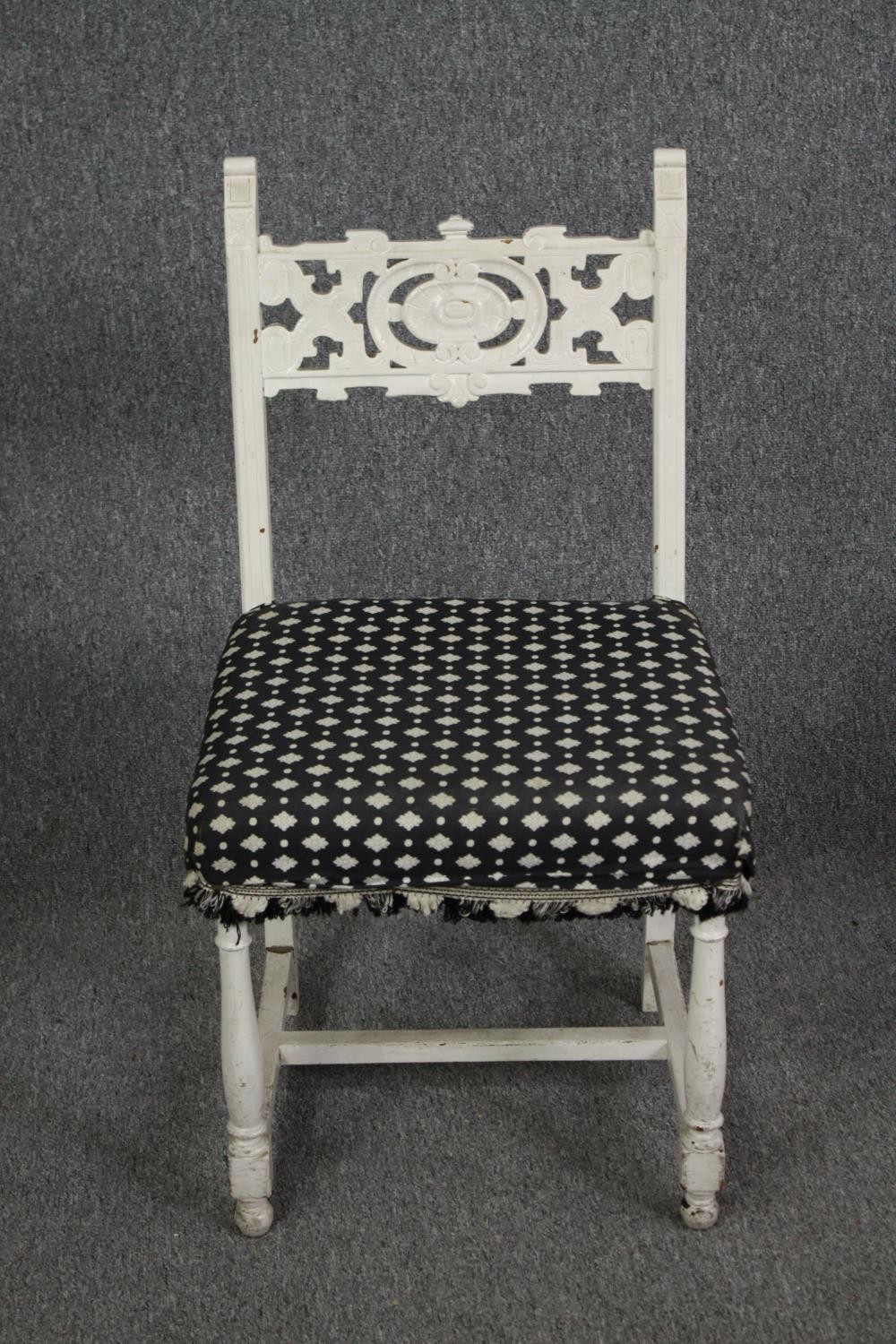 Dining chairs, early 20th century painted. H.85cm. (Each). - Image 2 of 5