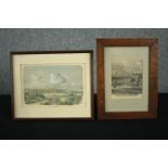 Two nineteenth century engravings. Framed and glazed. H.27 W.32cm. (largest)