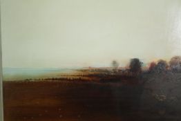 Anthony Krikhaar, (B.1940), oil on board, Dutch landscape, signed with inscription to the reverse.