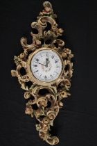 A reproduction Louis XV clock. H.82 W.35cm. Proceeds from this lot will be donated to Sarcoma UK.