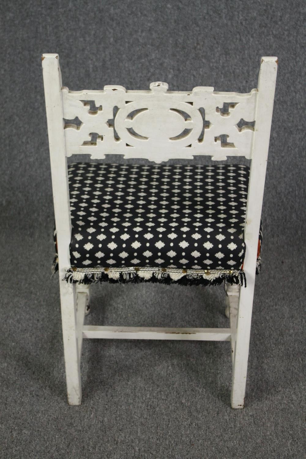 Dining chairs, early 20th century painted. H.85cm. (Each). - Image 5 of 5