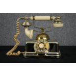 A reproduction vintage telephone (Wired for use). H.21cm.