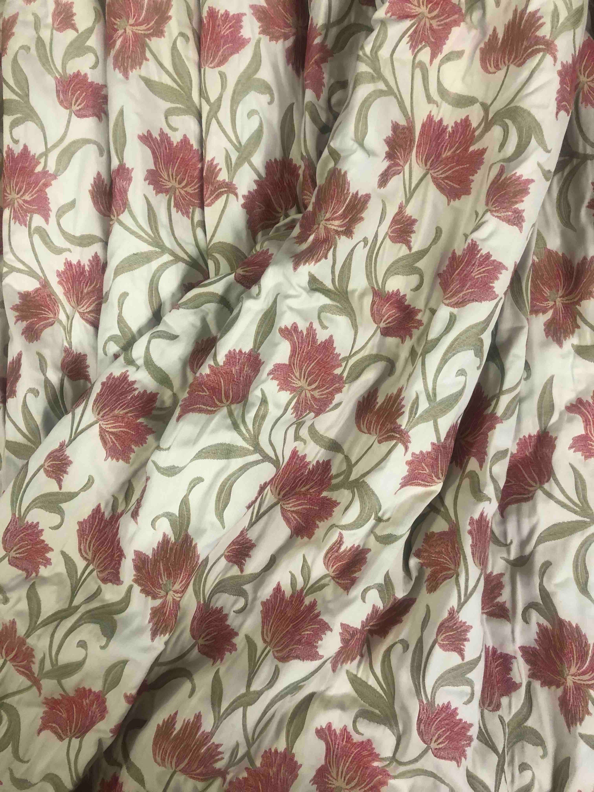 A pair of floral John Lewis curtains. L.226 W.230cm. (Each). - Image 3 of 6