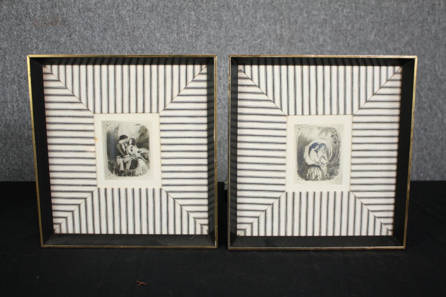 A pair of early photographs, 19th century, framed and glazed. H.30 W.28cm. (Each).