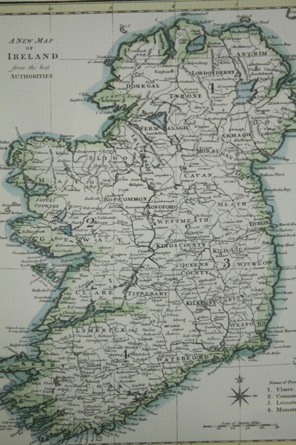 A miscellaneous collection of four maps, 19th century engraved, framed and glazed. H.46 W.33cm. ( - Image 3 of 10