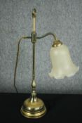 Table lamp, vintage with adjustable height arm. H.53cm.