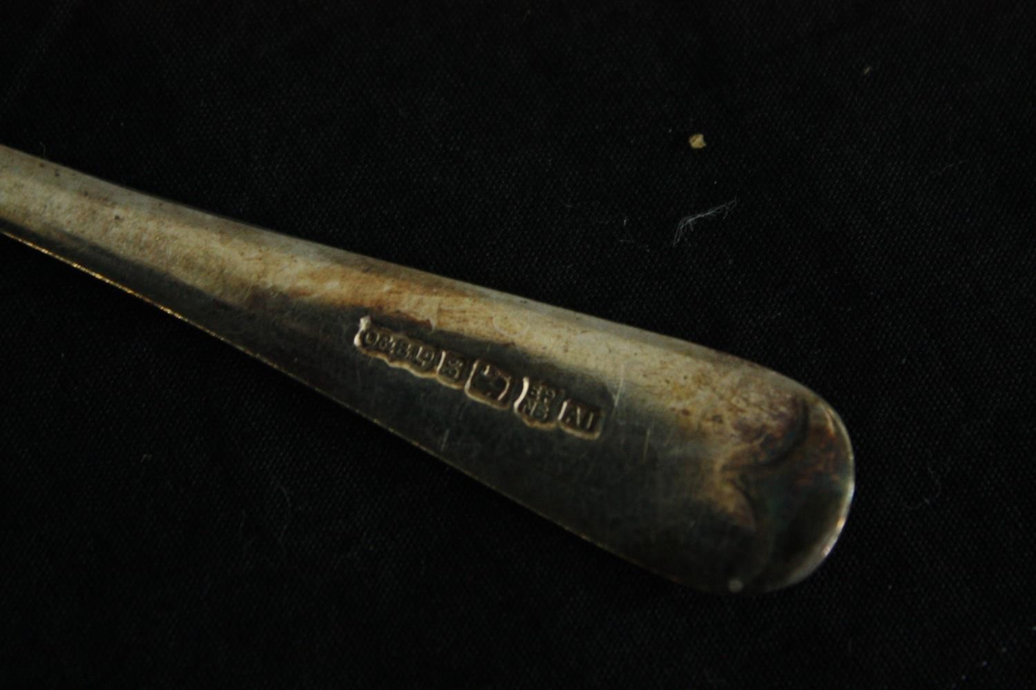 Cutlery canteen, 19th century oak cased, Oliver and Bowers. H.23 W.45 D.31cm. (Case) - Image 16 of 21