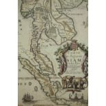 A reproduction map of the Kingdom of Siam and surrounding countries, dated 1686: R, Placide Augustin