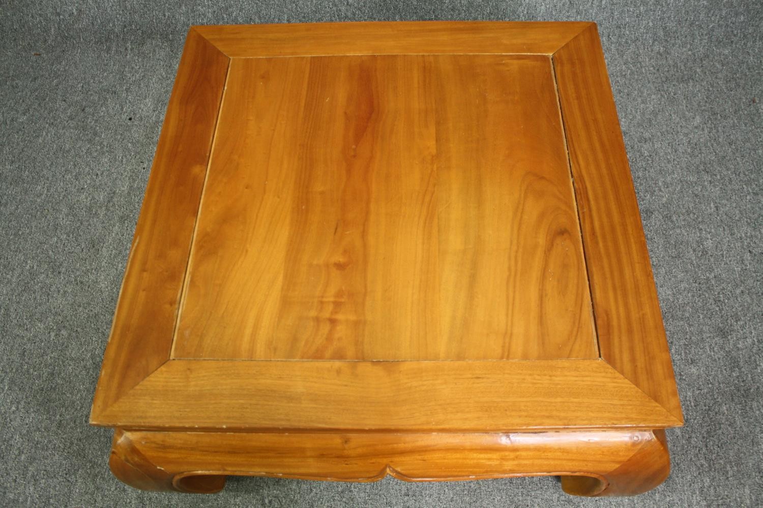 Coffee table, Chinese hardwood. H.45 W.83 D.83cm. - Image 4 of 5