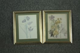 After Mackintosh, a pair of glazed and framed prints. Gallery labels to the reverse. H.34 W.29cm. (